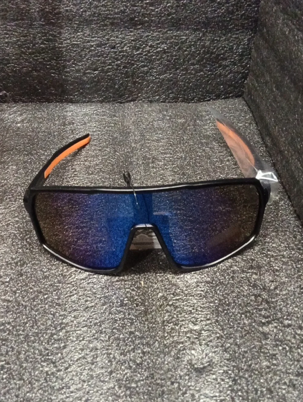 Orange Sport Shield Kids Sunglasses Boys Girls Sport Sun Glasses Uv Lens